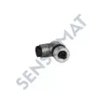 XZCC12FCP42B M12 4PİN DİRSEK DİŞİ METAL KONNEKTÖR