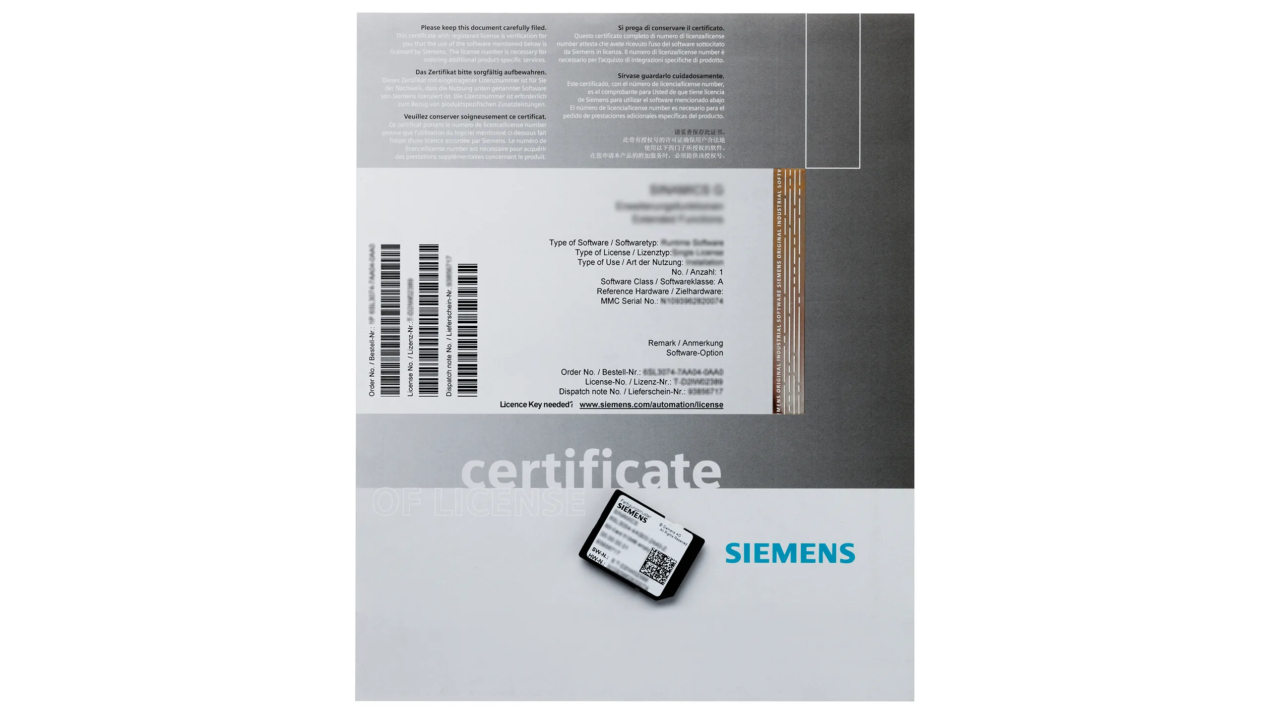 6FC5250-4AX20-3AH0 SIEMENS MOTION CONTROL