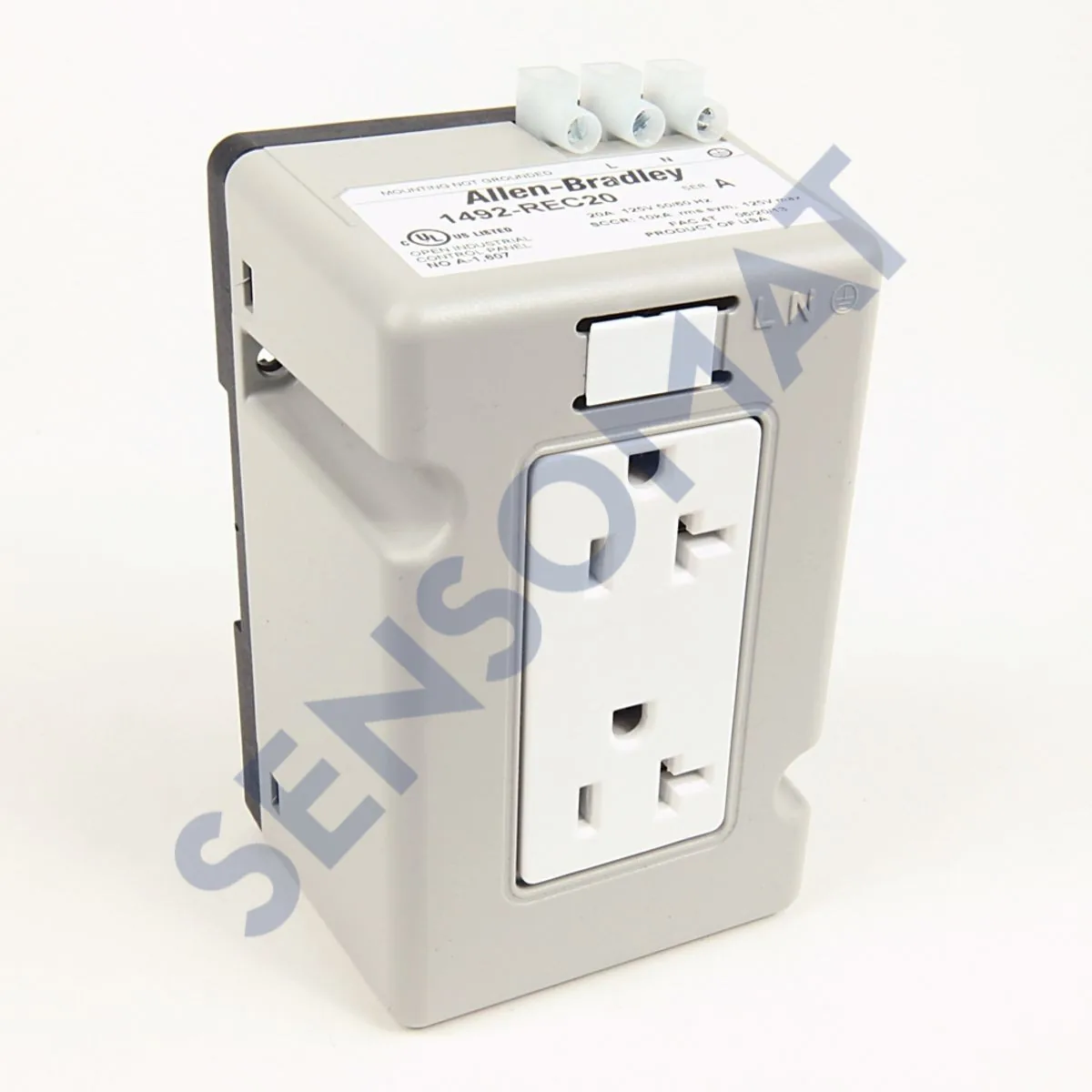 1492-REC15G Allen-Bradley IEC GFCI Rcpt, 15A,