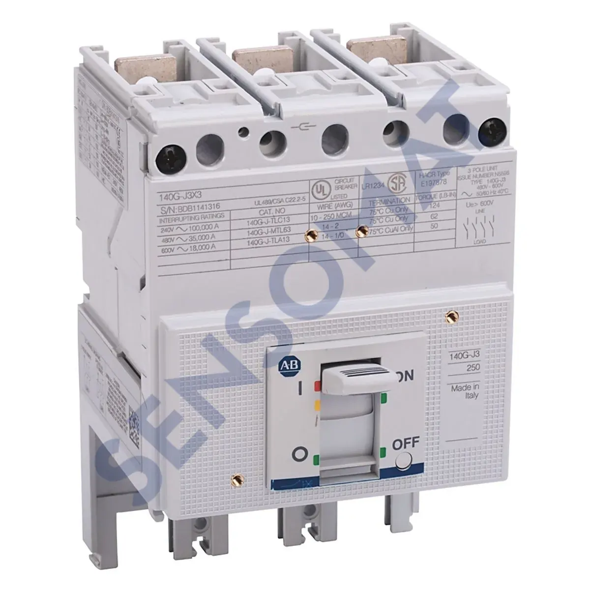 140G-J3F3-D20 Allen-Bradley 140G 250A J Frame