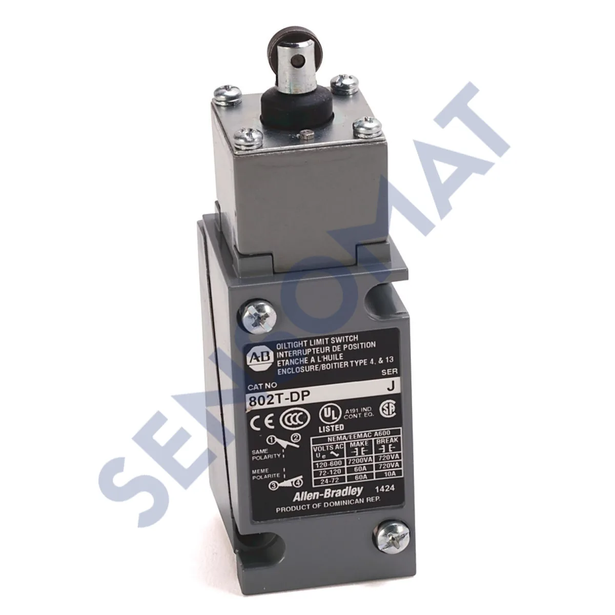 802T-DP Allen-Bradley TOP PUSH ROLLER LIM SW