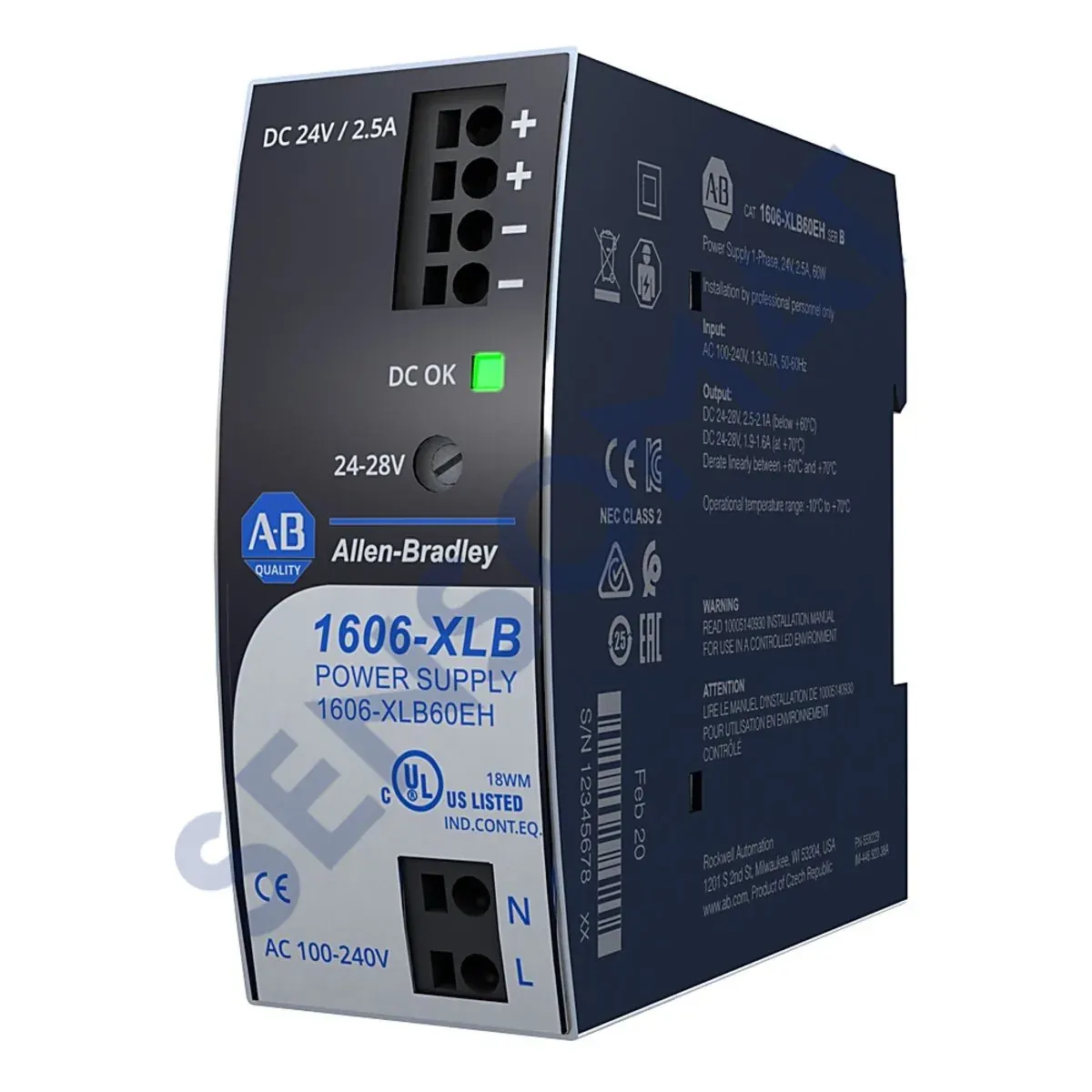 1606-XLB60BH Allen-Bradley XLB Power Supply 6