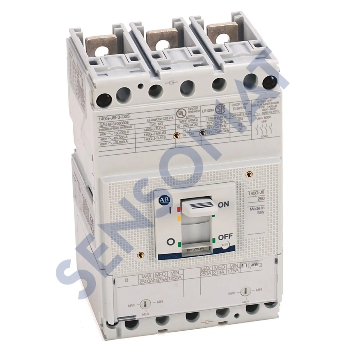 140G-J6F3-D20 Allen-Bradley 140G 250A J Frame