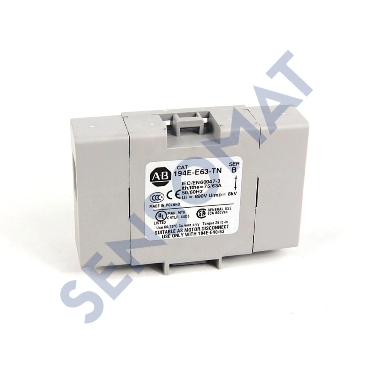 194E-E63-TN Allen-Bradley 194E Type E 40/63A