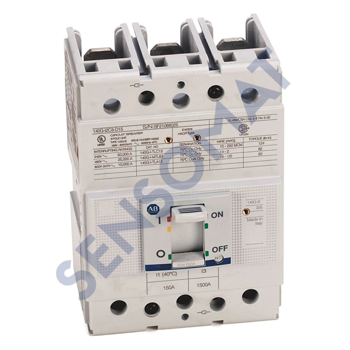 140G-I2C3-D15 Allen-Bradley 140G 225A Frame M