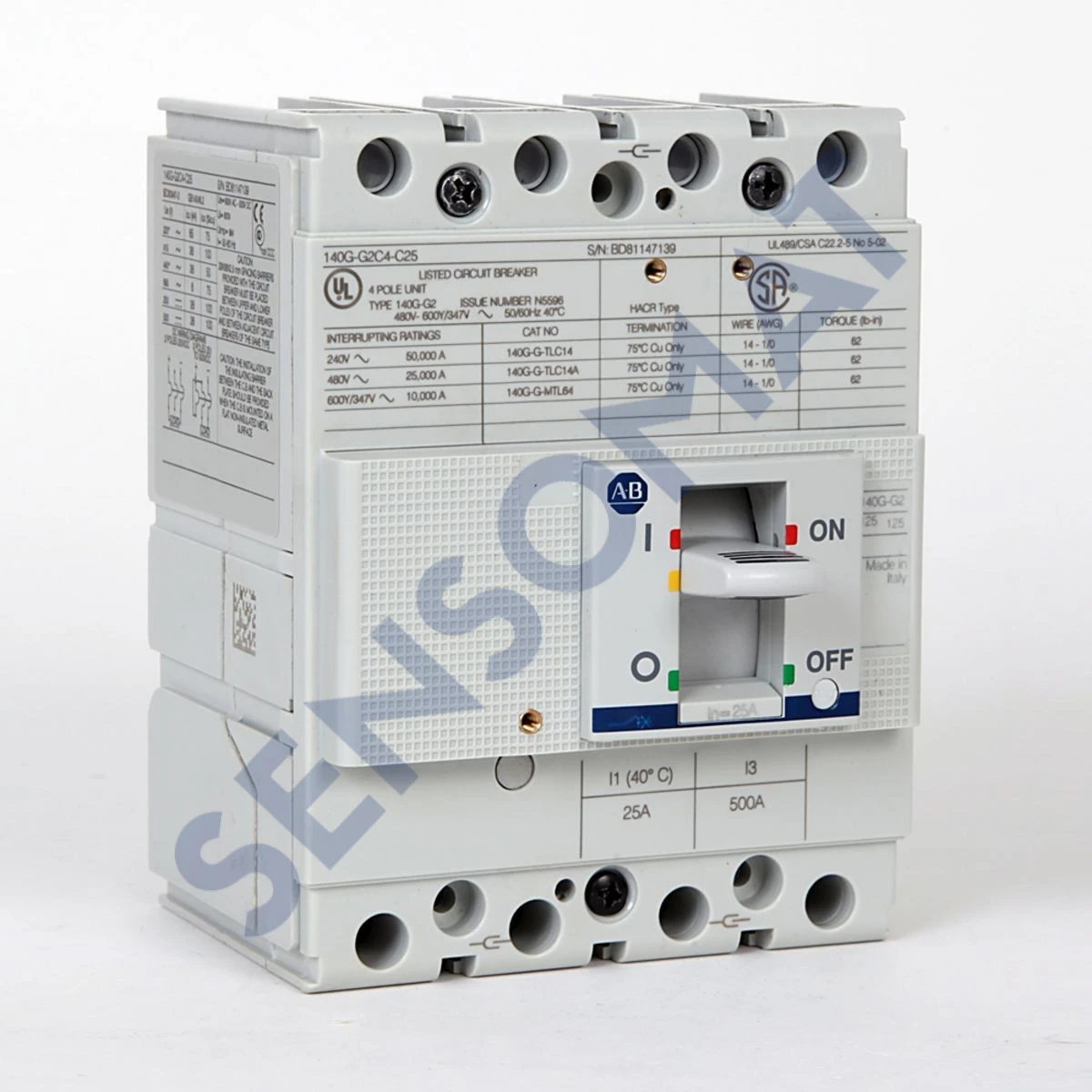 140G-G2C4-C32 Allen-Bradley 140G 125A Frame M