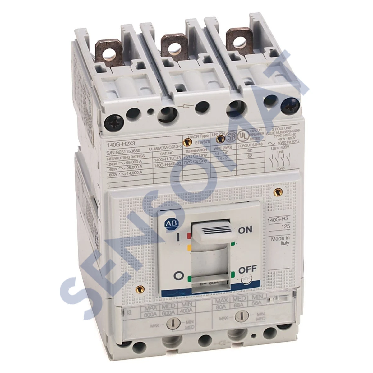 140G-H2F3-C90 Allen-Bradley 140G 125A H Frame