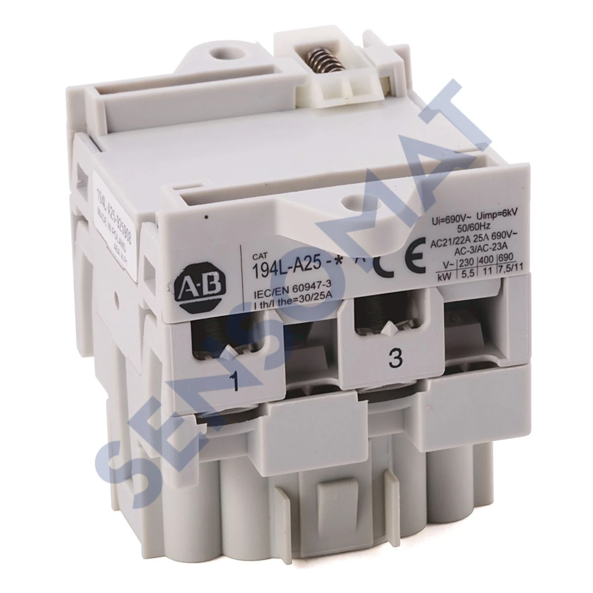194L-A25-7303 Allen-Bradley 25 A 194L Load Sw