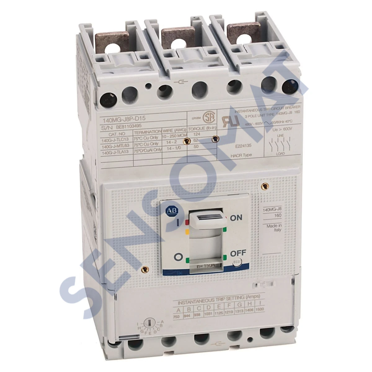 140MG-J8P-D17 Allen-Bradley 140MG 175A J Fram