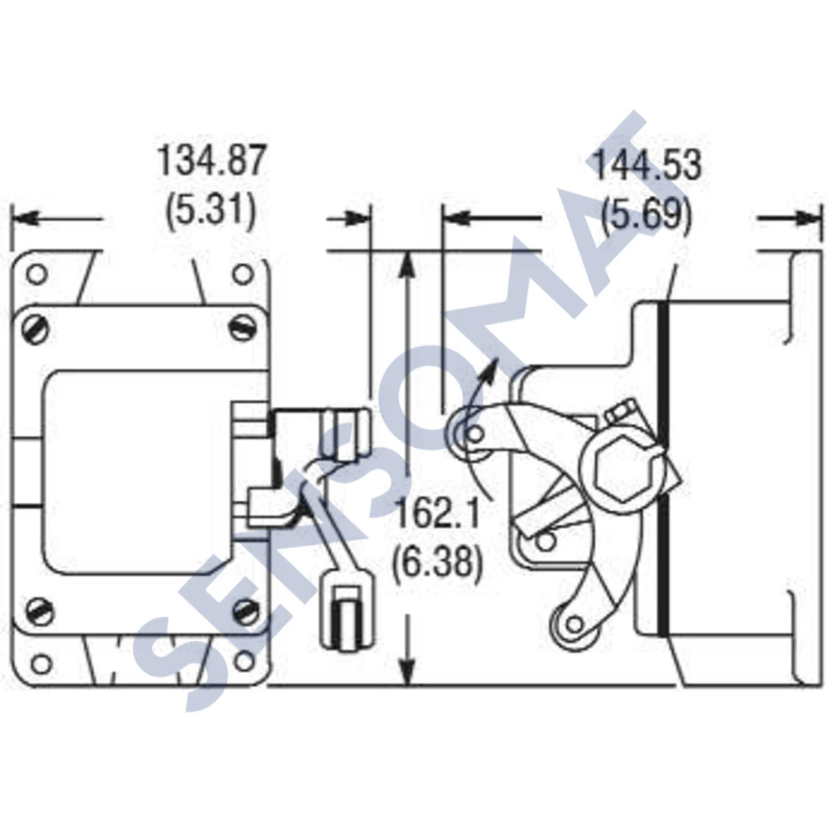 801-CMC144 Allen-Bradley FORK ARM LIMIT SW