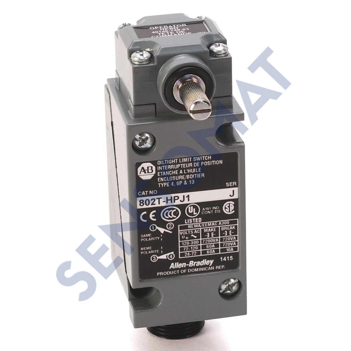 802T-HPU Allen-Bradley SWITCH, LIMIT