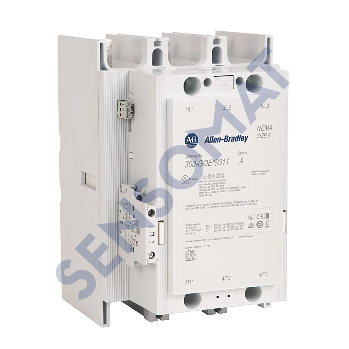 300-GOEN9311 Allen-Bradley NEMA Size 6 Contac