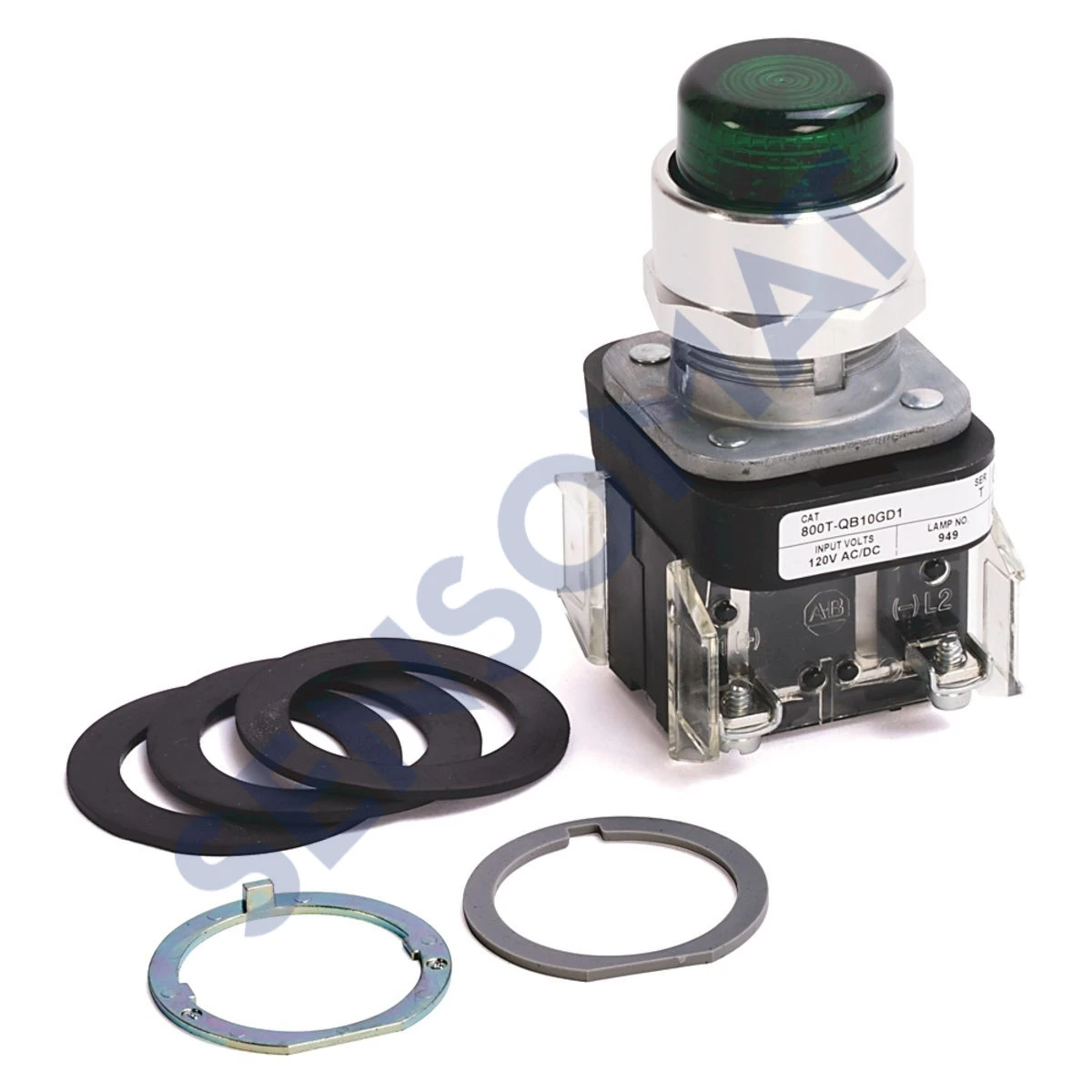 800T-QB10GG1 Allen-Bradley 30mm Momentary Pus