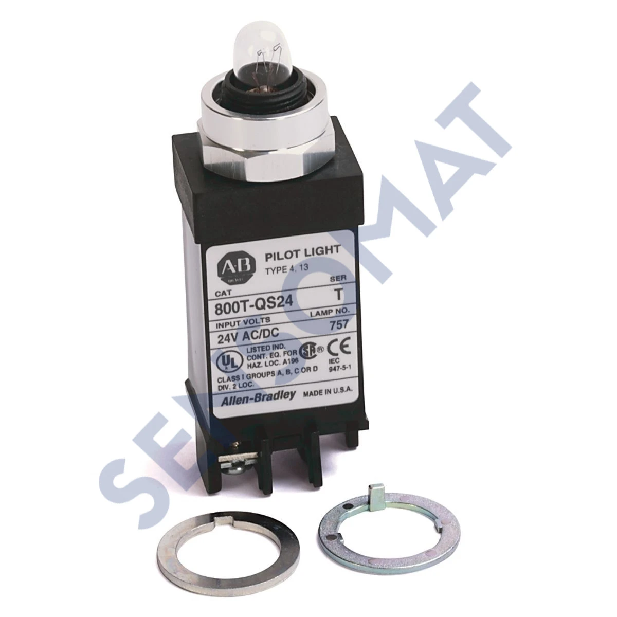 800T-QSH13G Allen-Bradley 18mm Pilot Light 80