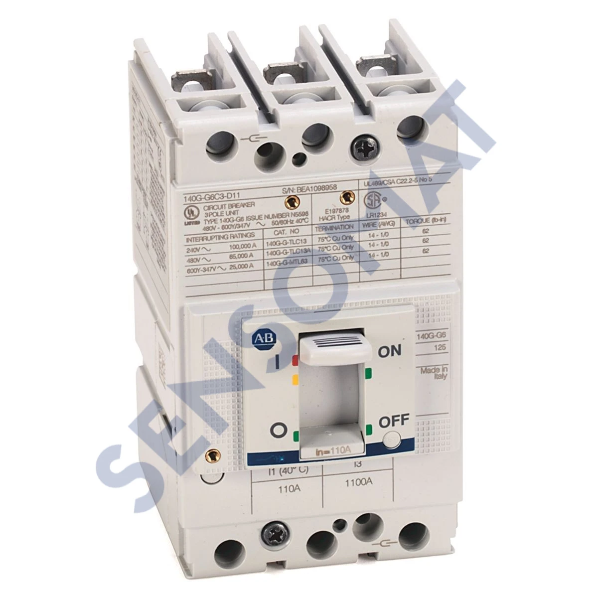 140G-G6C3-D10-AJ Allen-Bradley 140G 125A G Fr