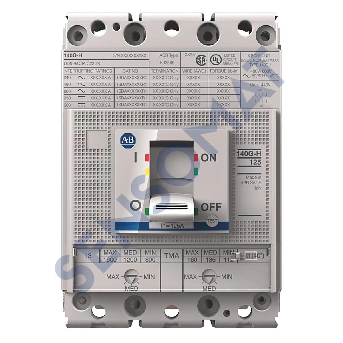 140G-H2F3-D12-KA Allen-Bradley 140G 125A H Fr