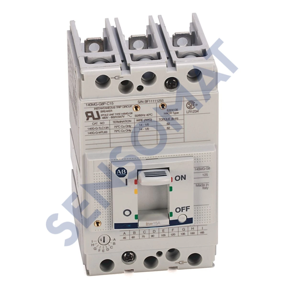 140MG-G8P-B70-KA Allen-Bradley 140G 125A G Fr