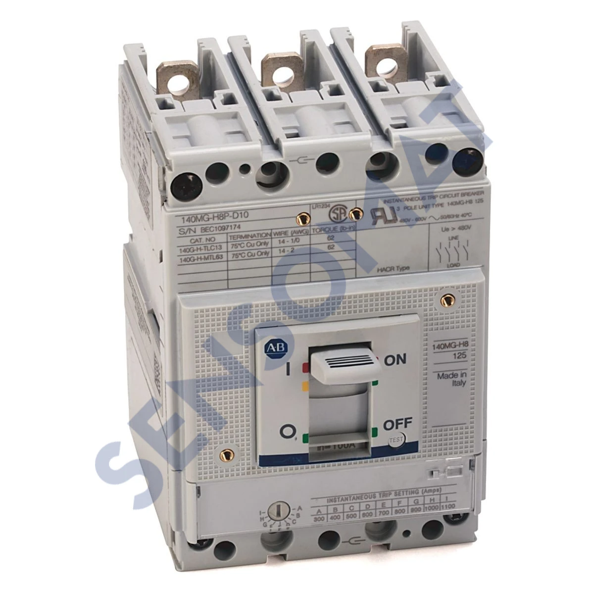 140MG-H8P-D10-KA Allen-Bradley 140G 125A H Fr