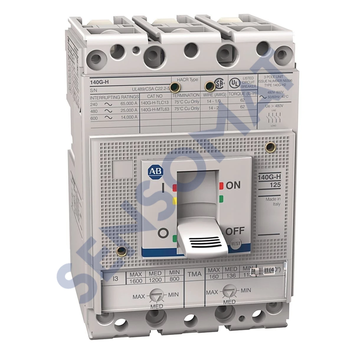 140G-H2F3-D10-KA Allen-Bradley 140G 125A H Fr