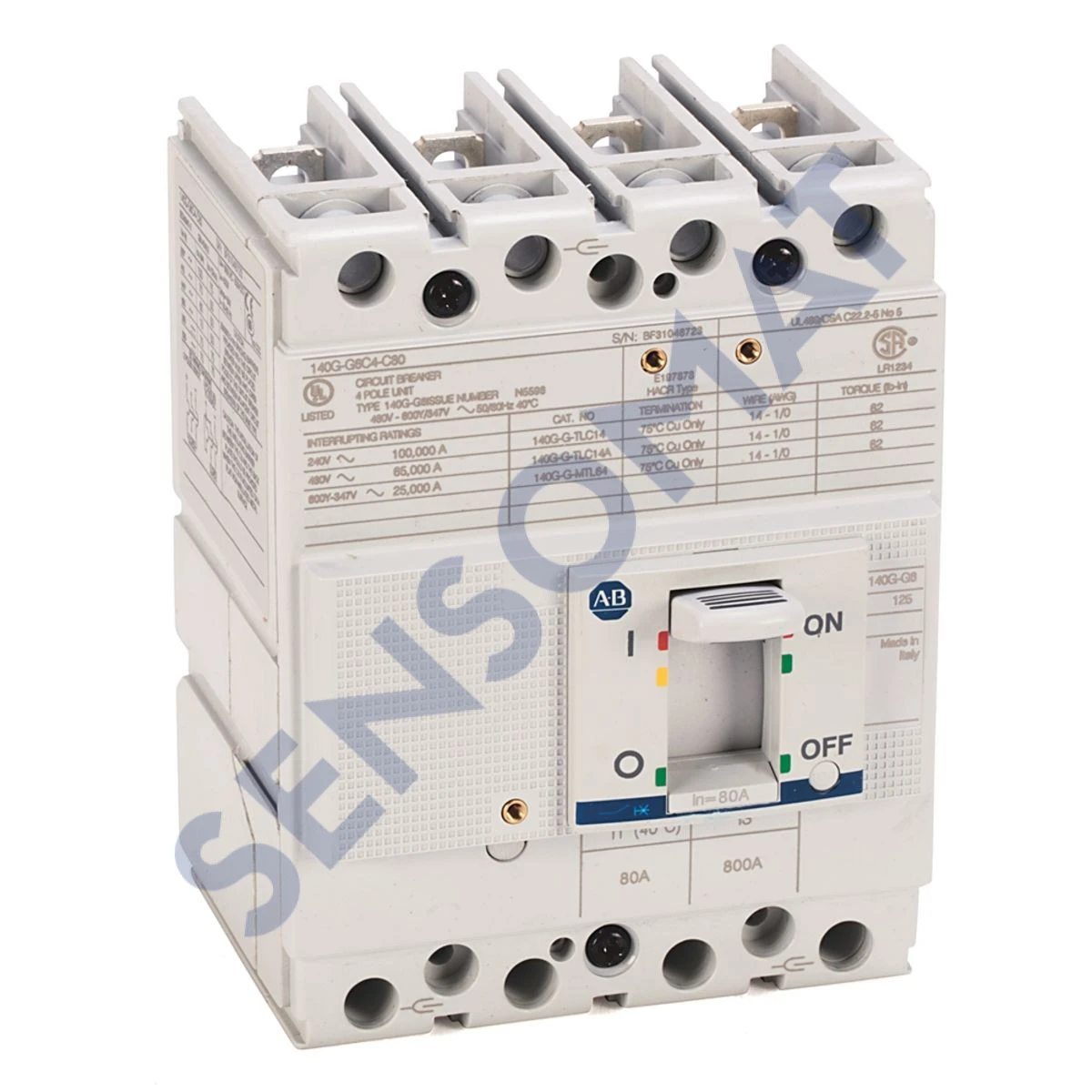 140G-G6C4-C35 Allen-Bradley 140G 125A Frame M