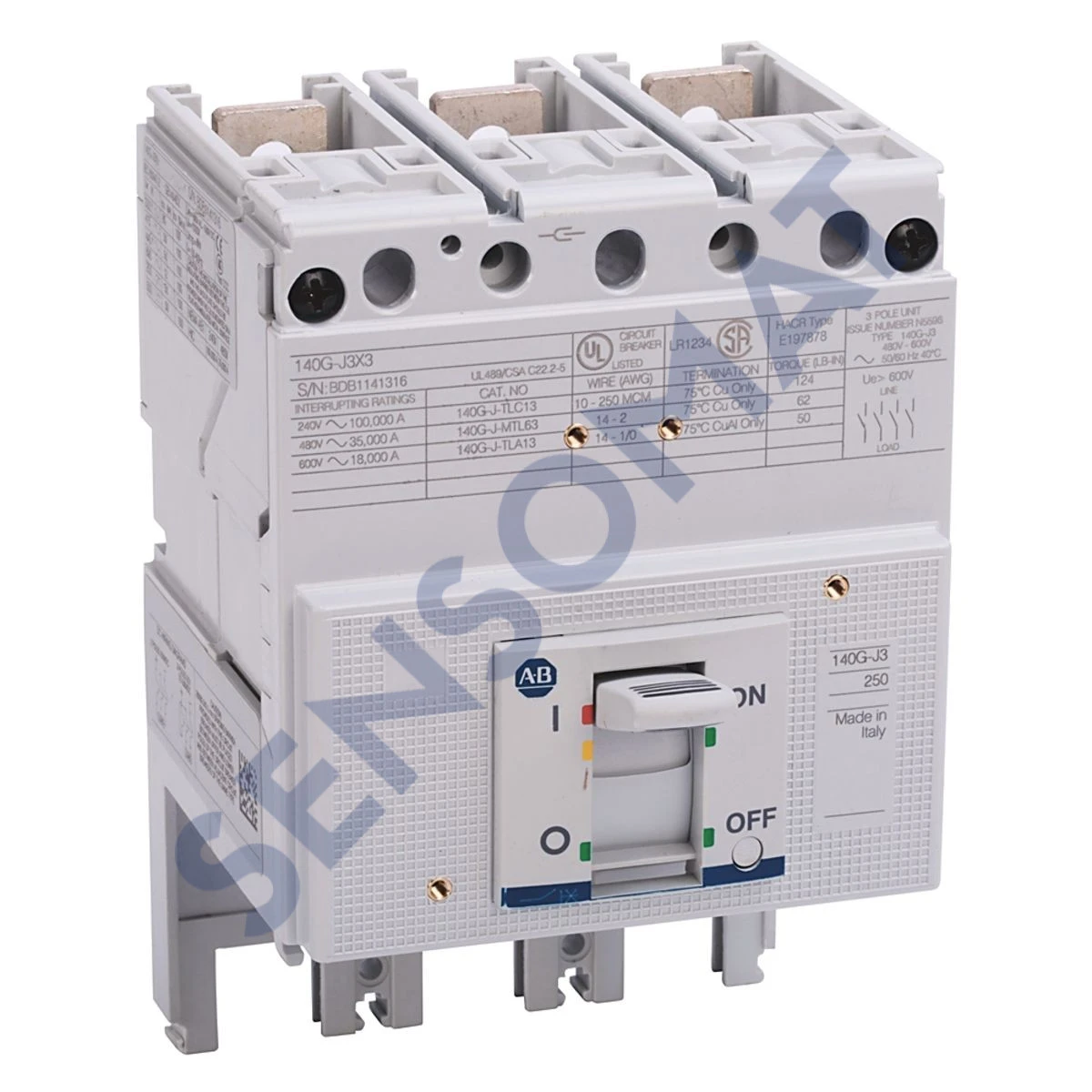 140G-J3F3-C80 Allen-Bradley 140G 250A J Frame