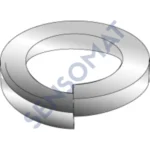 Allen-Bradley Minerallac 40530J Medium Split Lock Washer, 5/16 in Nominal, Steel, Zinc Plated